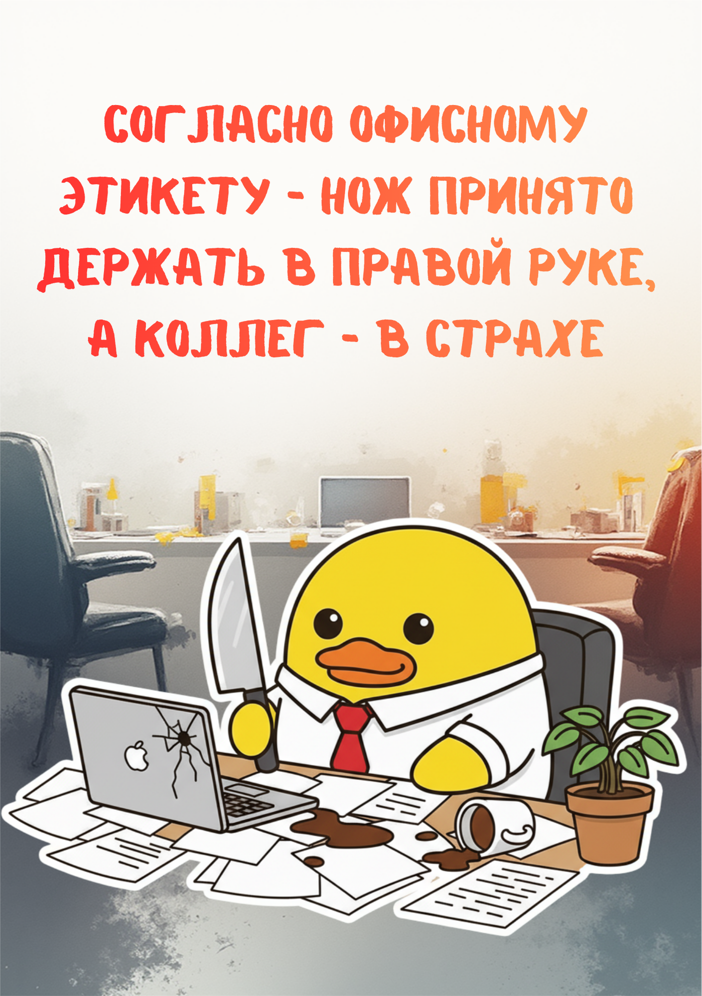 Блокнот «Уточки судьбы» — офисный этикет